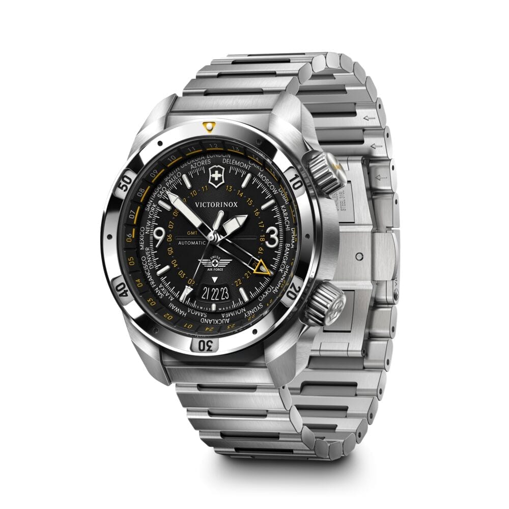 שעון AIR PRO אוטומטי רצועת מתכת לוח שחור