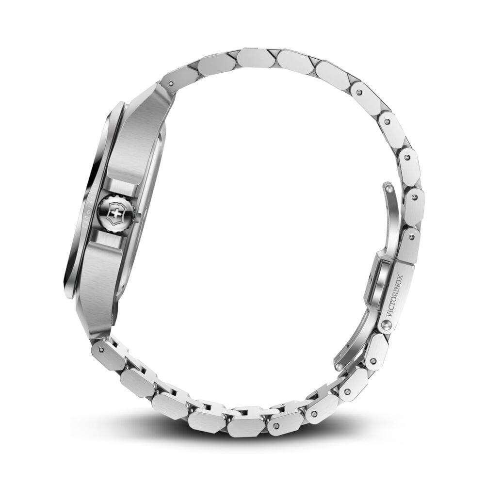 שעון I.N.O.X QUARTZ רצועת מתכת לוח שחור 41 מ"מ