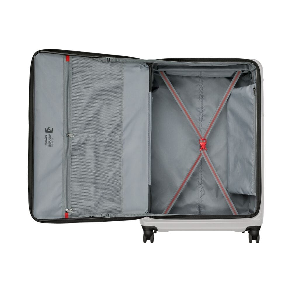 מזוודה גדולה Amplix כסופה- וונגר