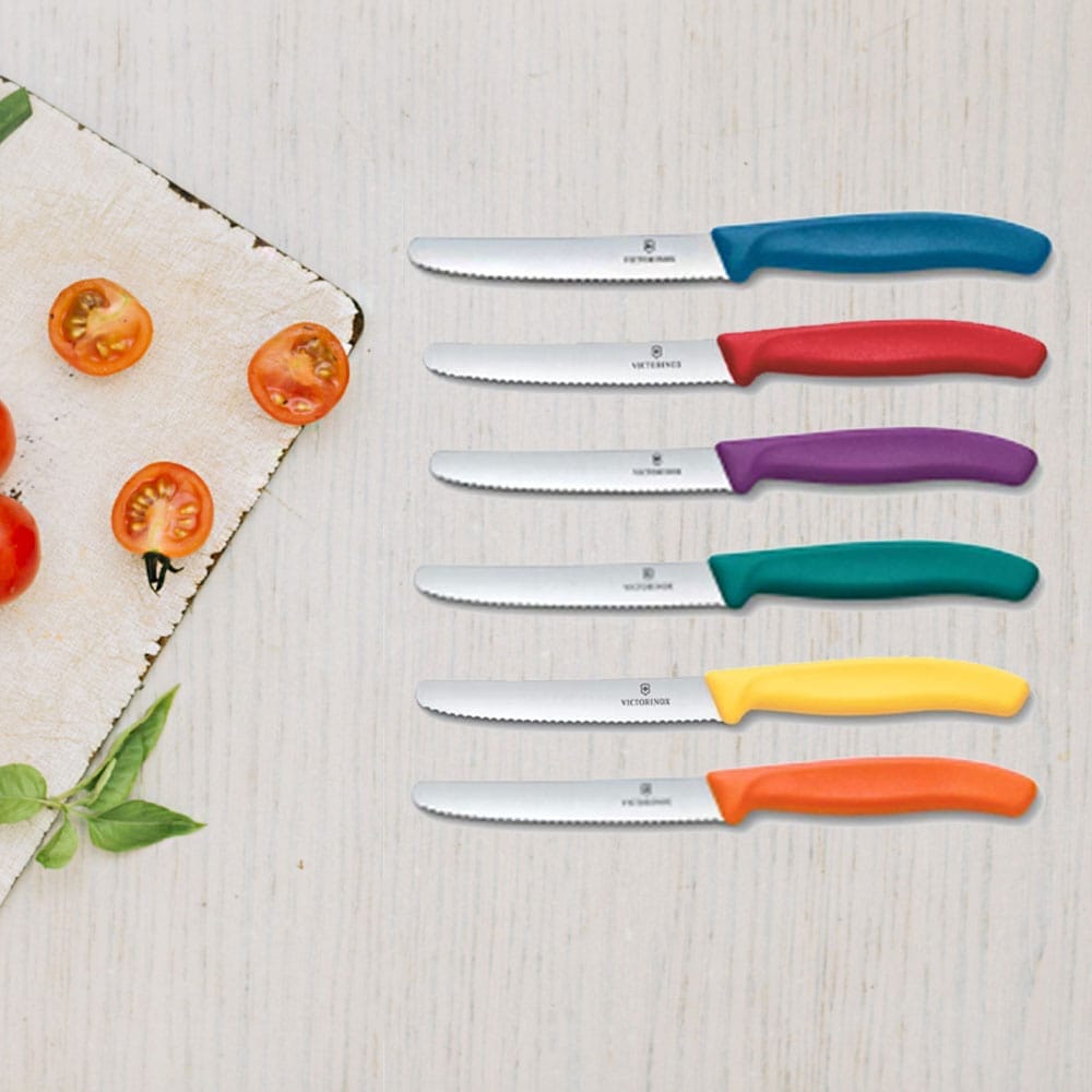 סט שישיית סכיני ירקות להיט צבעים חדשים באריזת מתנה