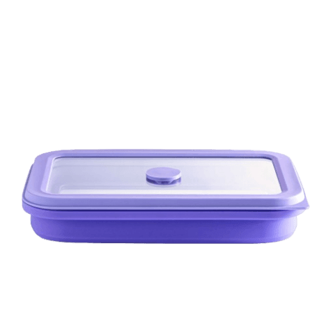 קופסת אחסון מזון מתקפלת 1 ליטר – סגול