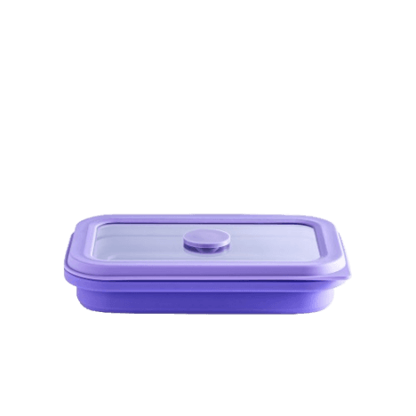 קופסת אחסון מזון מתקפלת 450 מ״ל – סגול