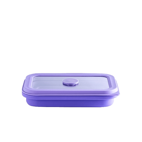 קופסת אחסון מזון מתקפלת 450 מ״ל – סגול