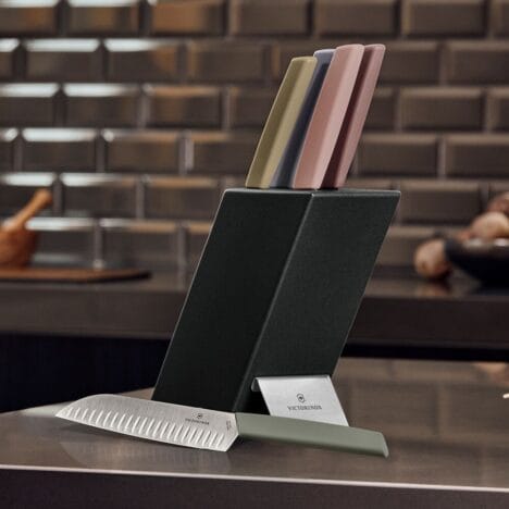 בלוק סכינים 6 חלקים Swiss Modern צבעוני