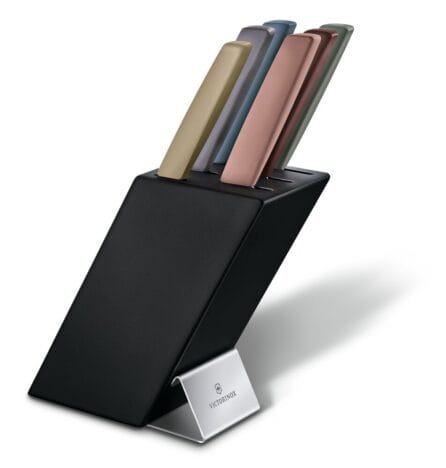 בלוק סכינים 6 חלקים Swiss Modern צבעוני