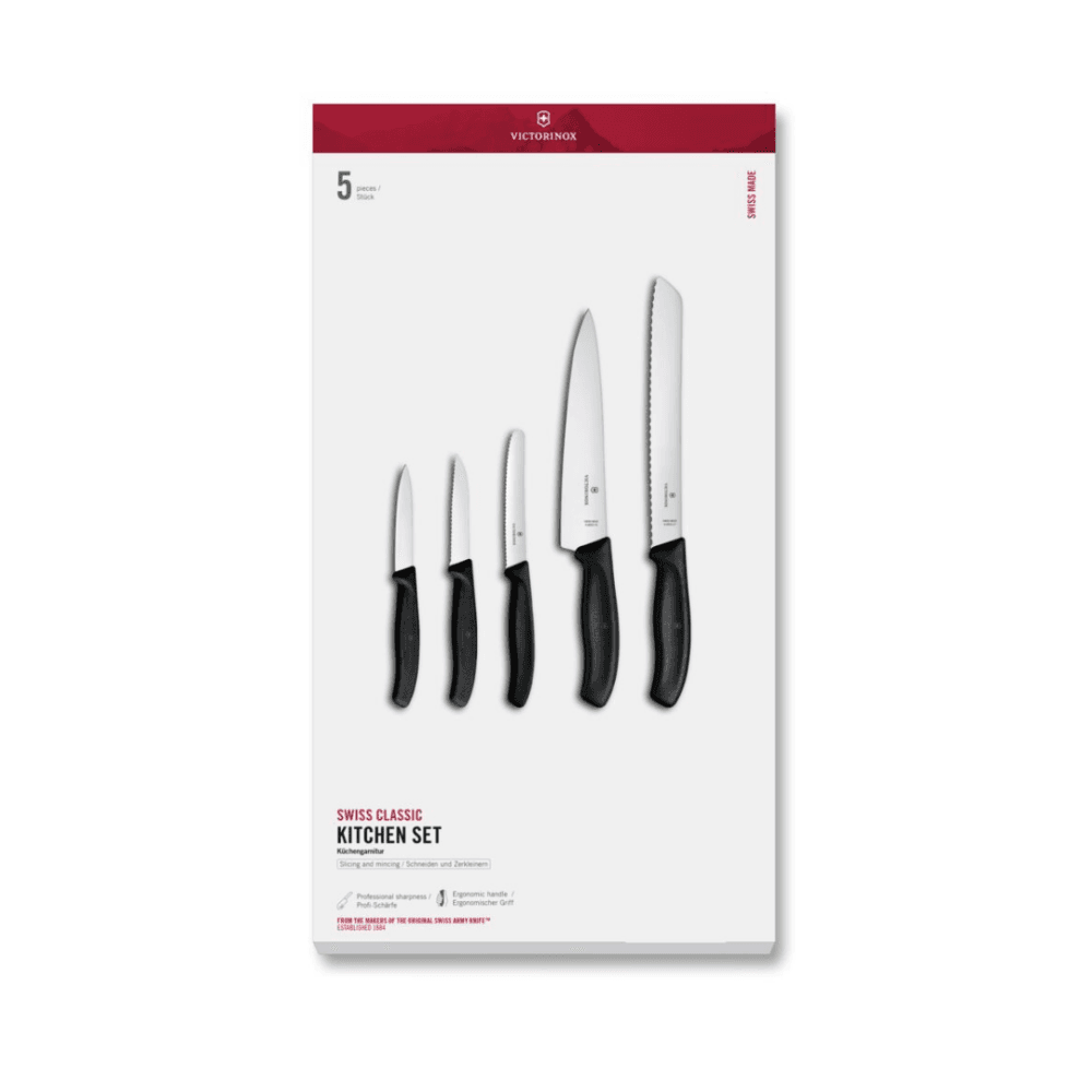 סט מטבח 5 חלקים Swiss Classic שחור