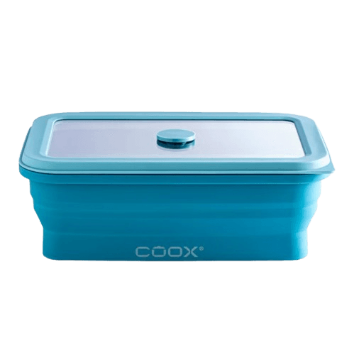 קופסת אחסון מזון מתקפלת 1 ליטר – תכלת