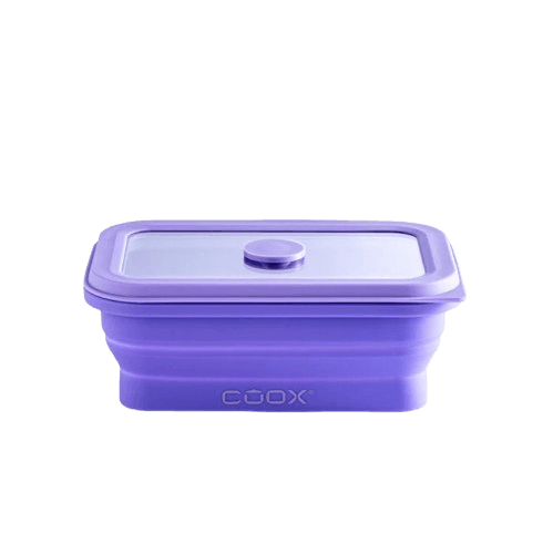 קופסת אחסון מזון מתקפלת 450 מ״ל – סגול