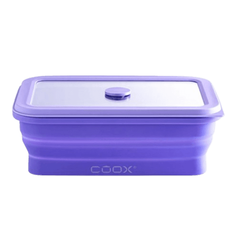 קופסת אחסון מזון מתקפלת 1 ליטר – סגול