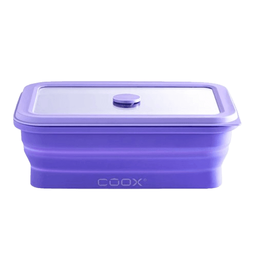 קופסת אחסון מזון מתקפלת 1 ליטר – סגול