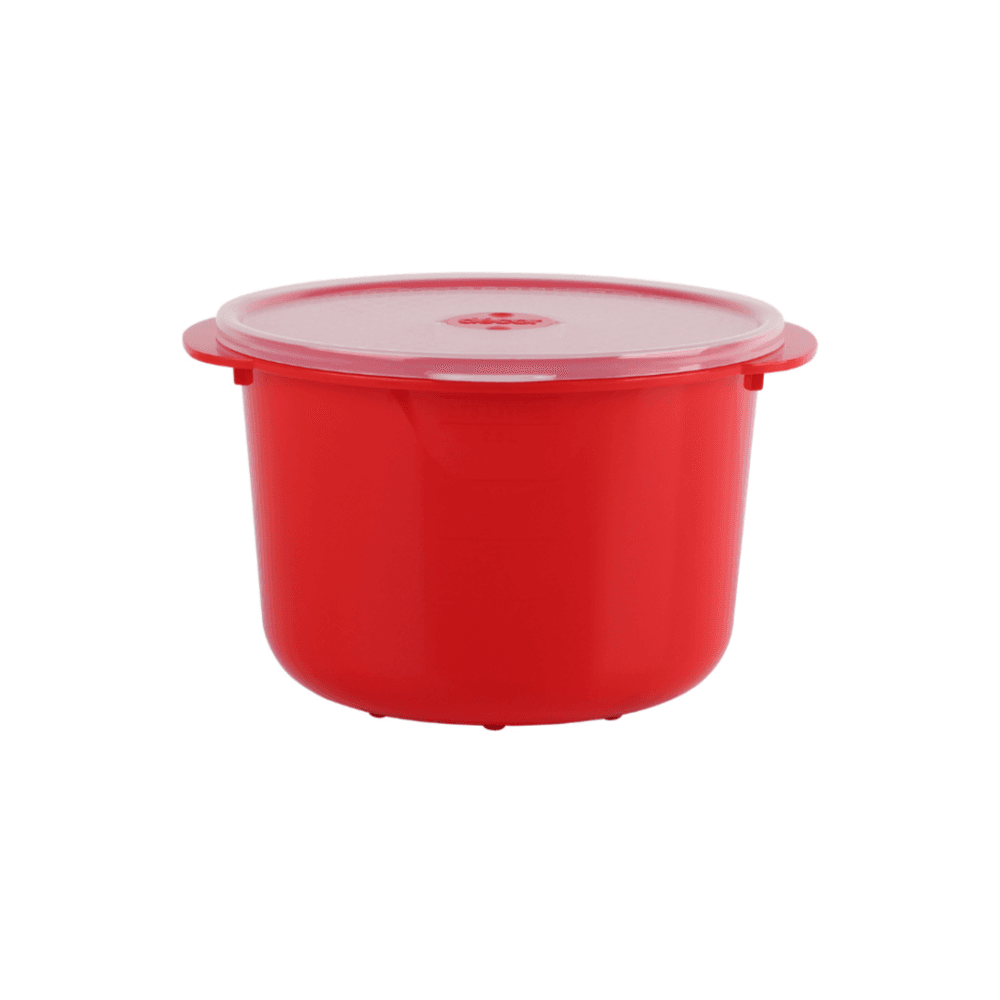DECOR סיר להכנת אורז במיקרוגל 2.75 ליטר אדום
