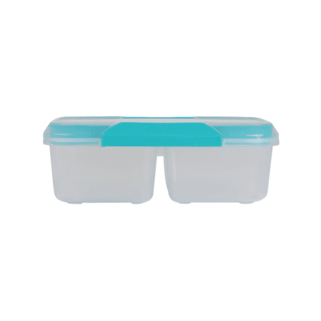 קופסת אחסון מחולקת למזון 2 ליטר Fresh Seal Clips מלבנית