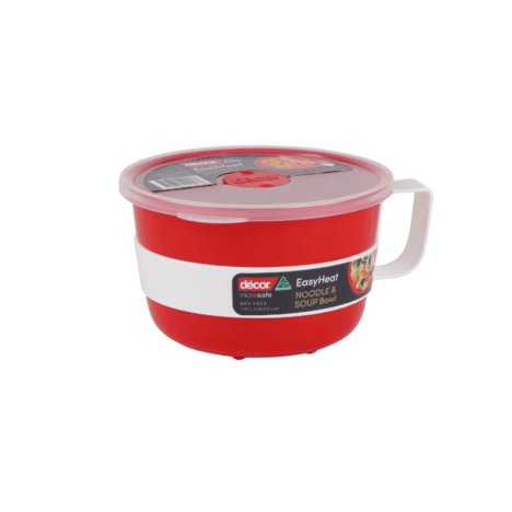 קערה להכנת נודלס ומרק במיקרוגל  1.15 ליטר Microsafe אדום