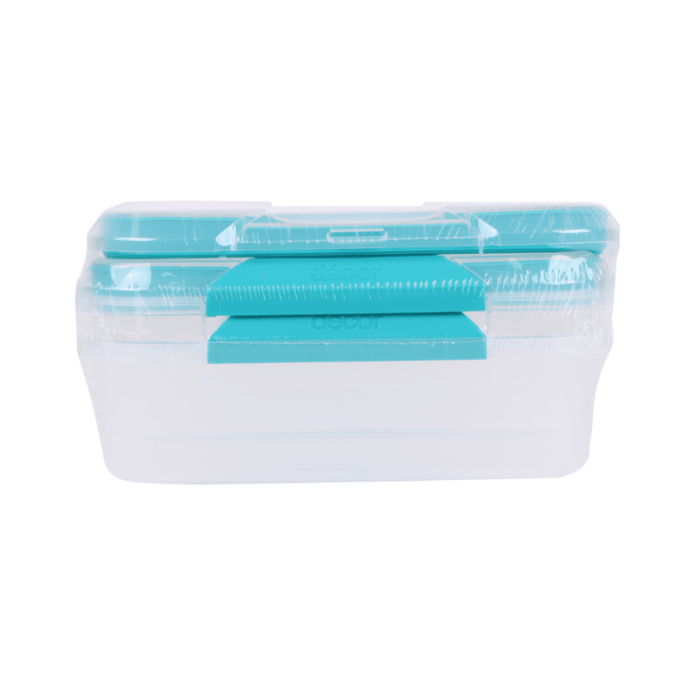 סט קופסאות אחסון למזון 2 ליטר Fresh Seal Clips מלבניות