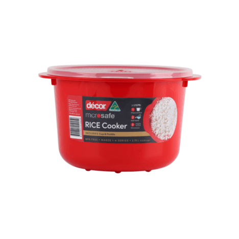 סיר להכנת אורז במיקרוגל 2.75 ליטר Microsafe אדום