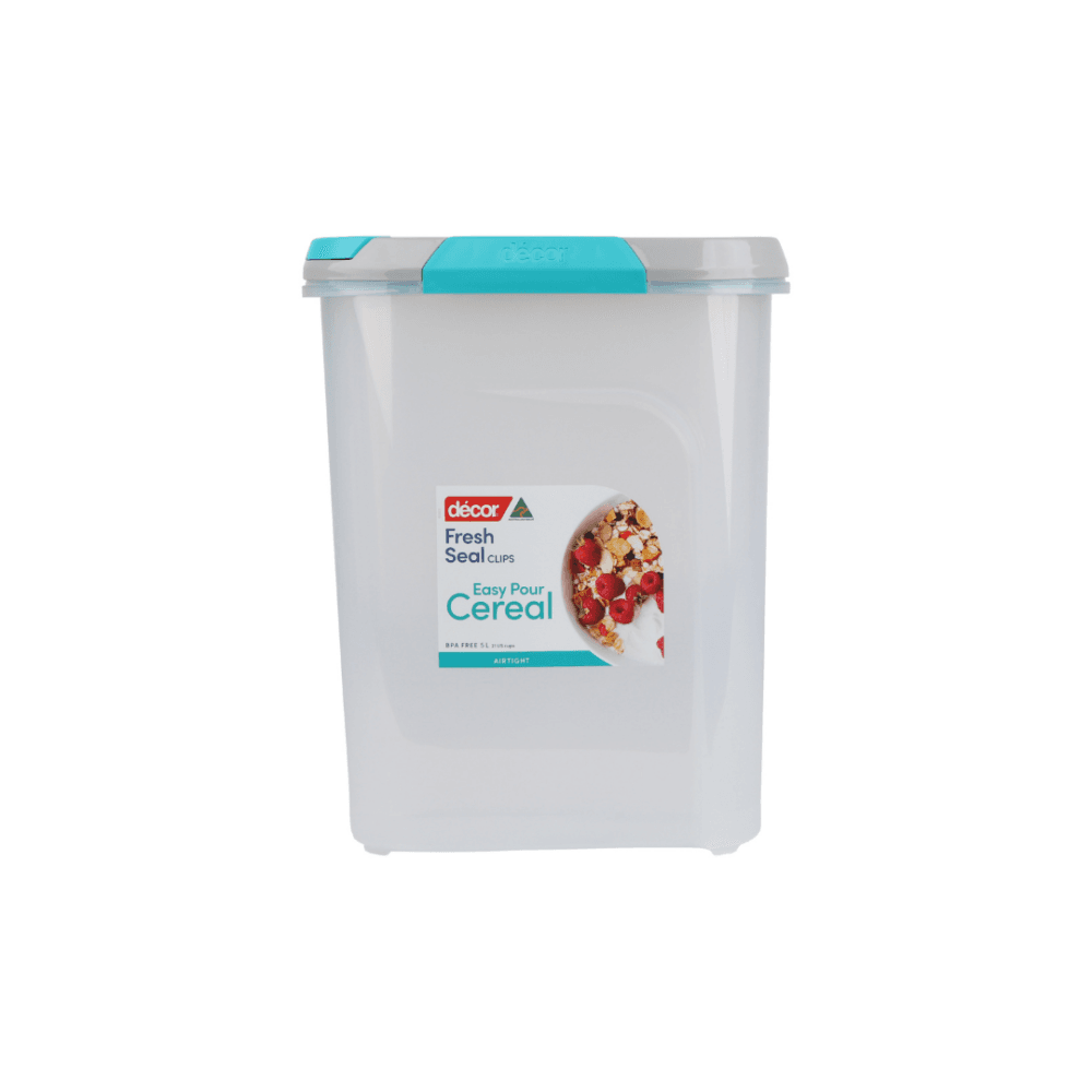 קופסת אחסון לדגנים 5 ליטר Fresh Seal Clips