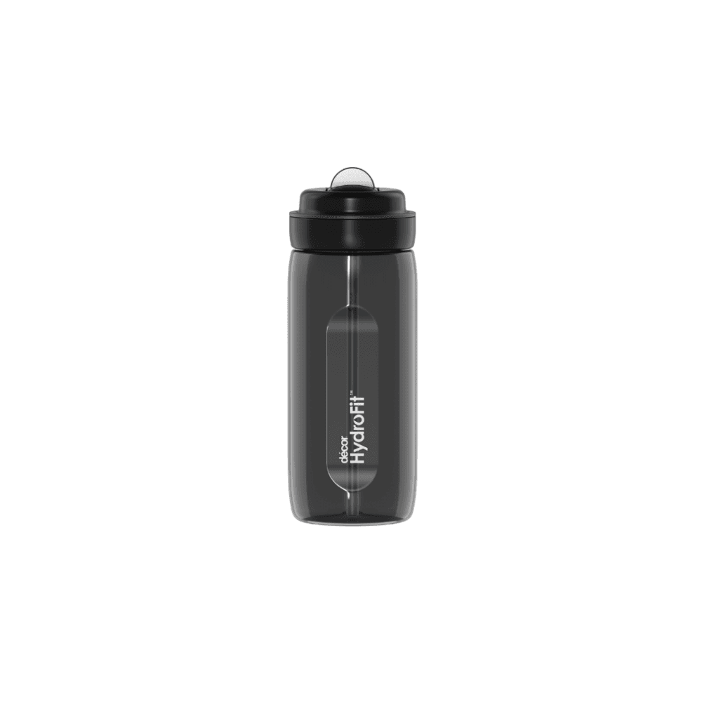 בקבוק שתייה עם קש 750 מ"ל HydroFit Soft-Sip שחור