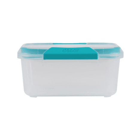 קופסת אחסון למזון 1 ליטר Fresh Seal Clips מלבנית