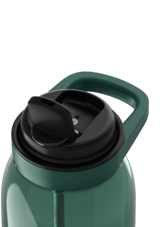 בקבוק שתייה עם קש 1.5 ליטר HydroFit Soft-Sip ירוק