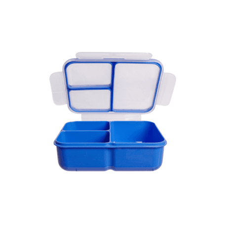 קופסת אוכל מחולקת 1.4 ליטר Bento Box כחול