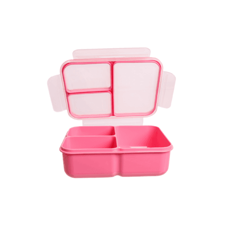 קופסת אוכל מחולקת 1.4 ליטר Bento Box ורוד